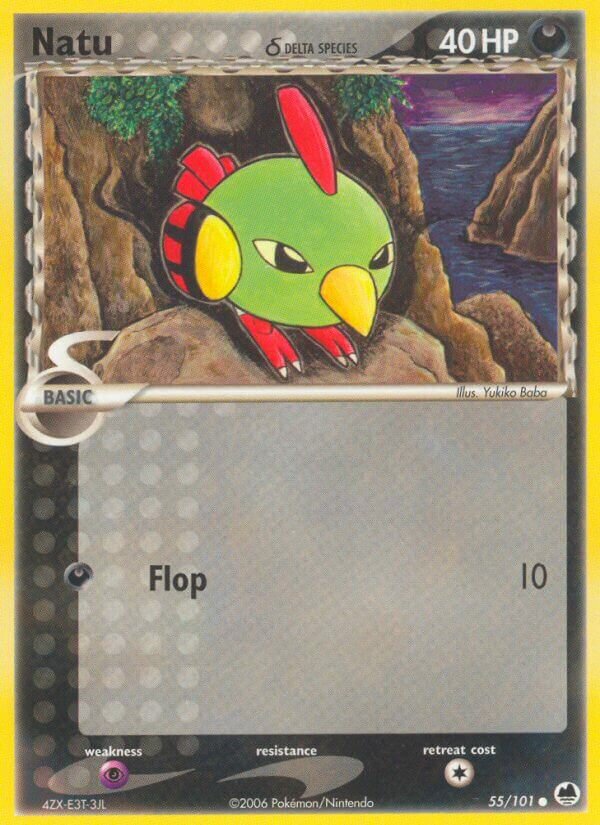 Natu 055/101 — EX Dragon Frontiers (English Pokémon TCG card)