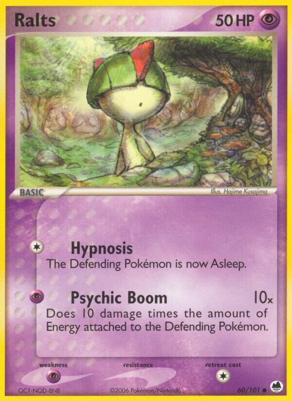 Ralts 060/101 — EX Dragon Frontiers (English Pokémon TCG card)