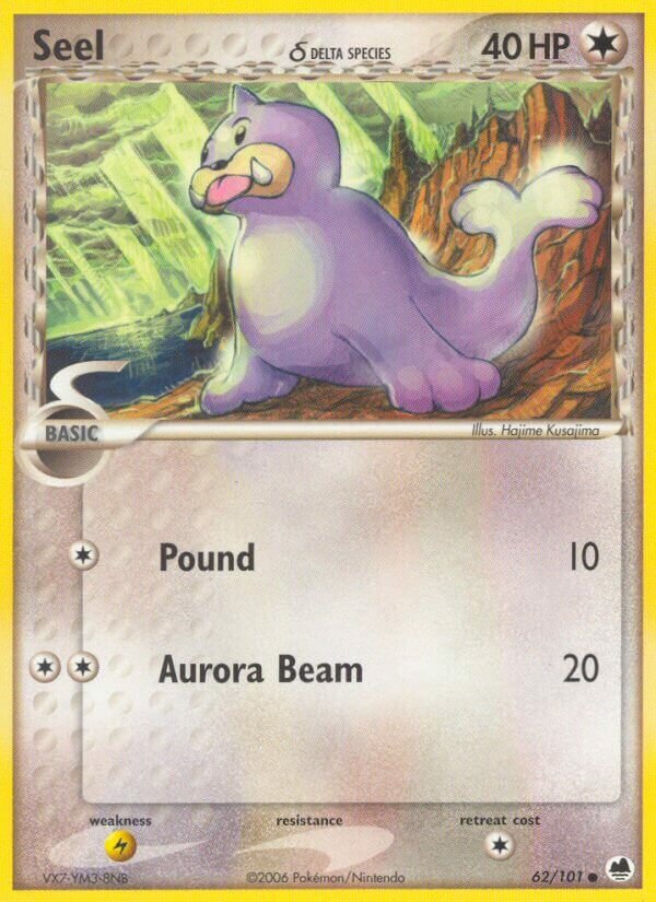 Seel 062/101 — EX Dragon Frontiers (English Pokémon TCG card)