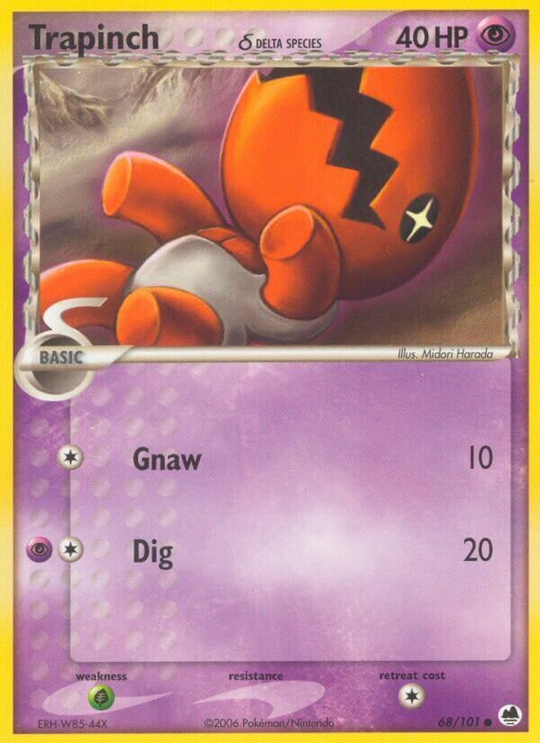 Trapinch 068/101 — EX Dragon Frontiers (English Pokémon TCG card)