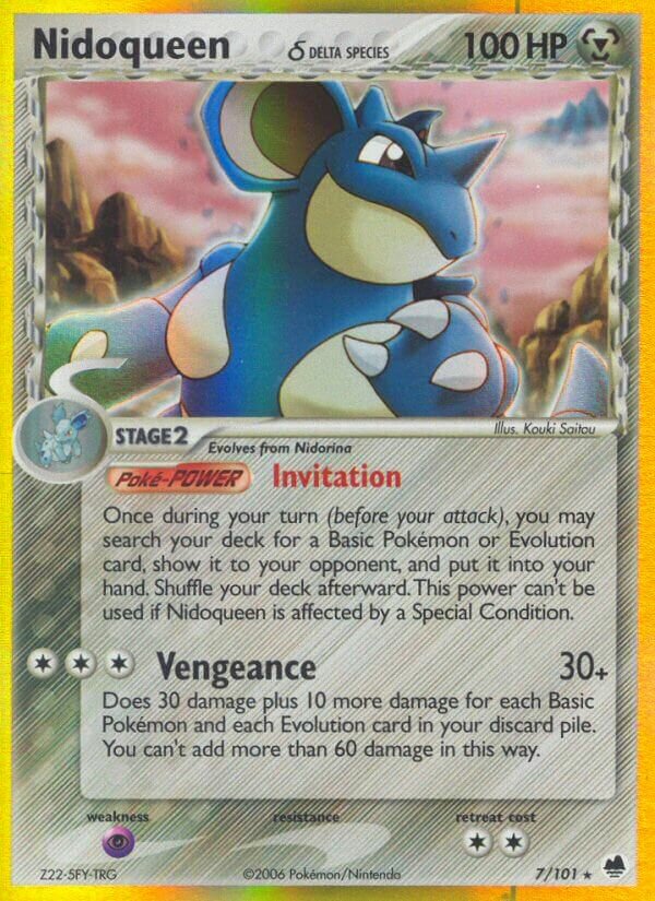 Nidoqueen 007/101 — EX Dragon Frontiers (English Pokémon TCG card)
