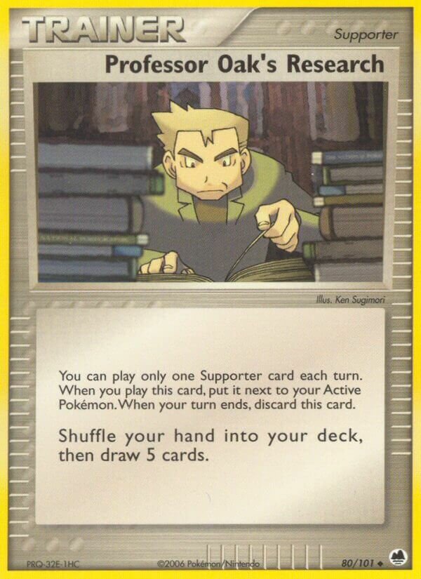 Professor Oak's Research 080/101 — EX Dragon Frontiers (English Pokémon TCG card)