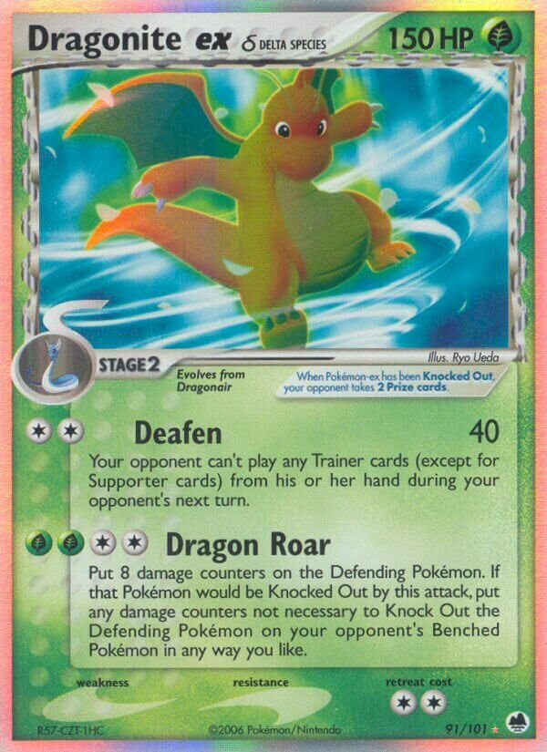 Dragonite ex 091/101 — EX Dragon Frontiers (English Pokémon TCG card)