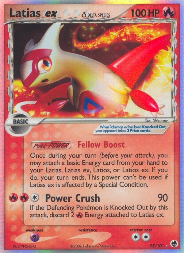 Latias ex 095/101 — EX Dragon Frontiers (English Pokémon TCG card)