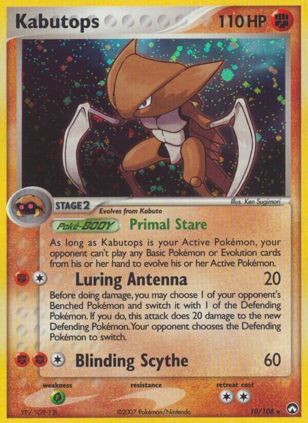 Kabutops 010/108 — EX Power Keepers (English Pokémon TCG card)