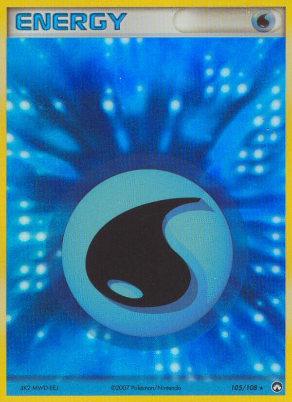 Water Energy 105/108 — EX Power Keepers (English Pokémon TCG card)