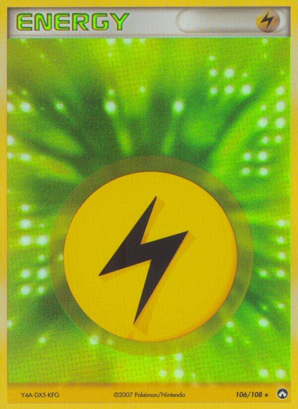 Lightning Energy 106/108 — EX Power Keepers (English Pokémon TCG card)
