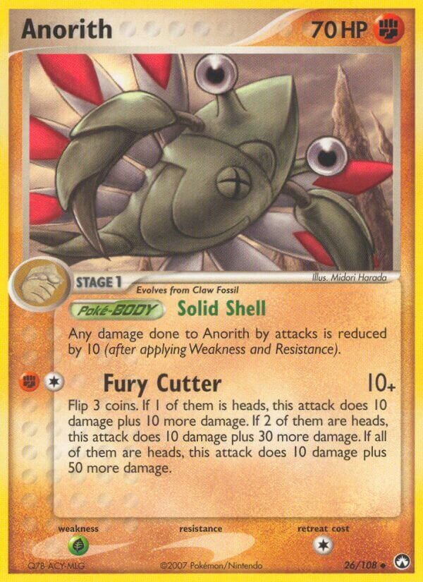Anorith 026/108 — EX Power Keepers (English Pokémon TCG card)