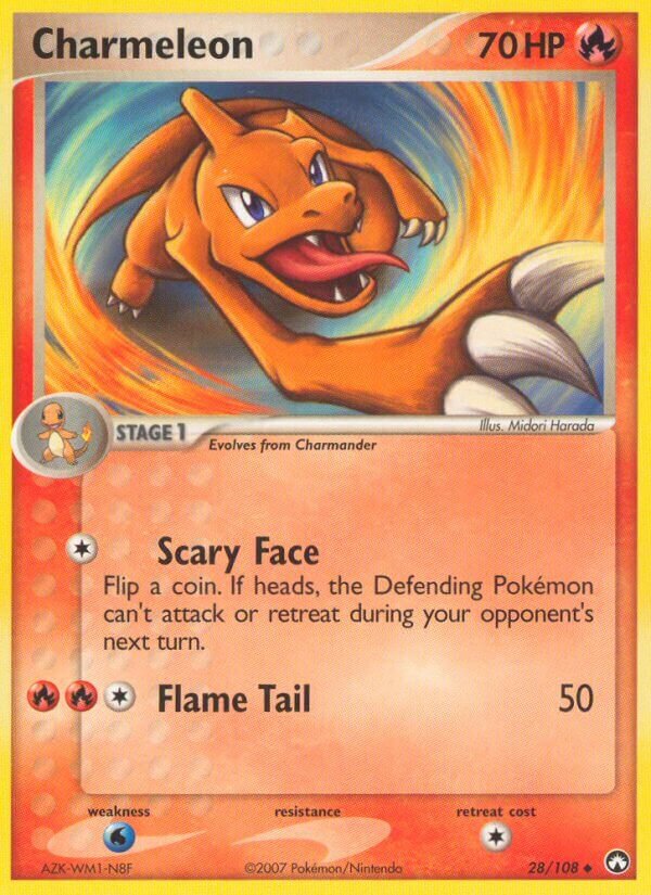 Charmeleon 028/108 — EX Power Keepers (English Pokémon TCG card)