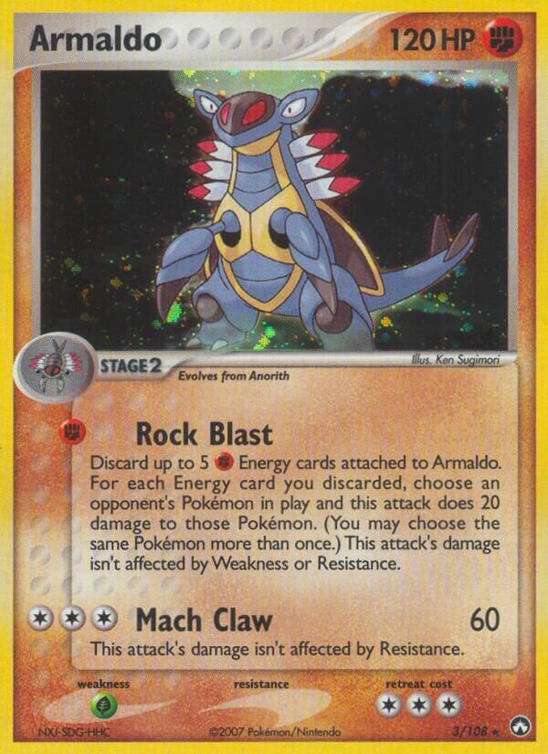 Armaldo 003/108 — EX Power Keepers (English Pokémon TCG card)