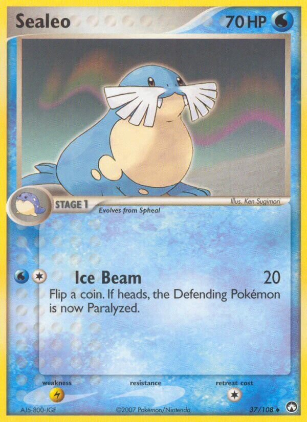 Sealeo 037/108 — EX Power Keepers (English Pokémon TCG card)