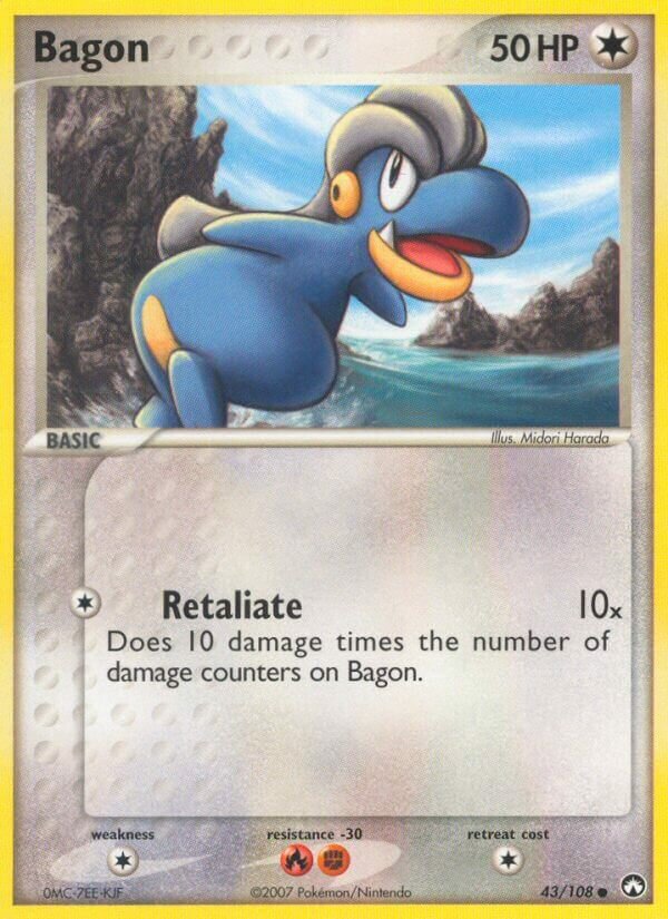 Bagon 043/108 — EX Power Keepers (English Pokémon TCG card)