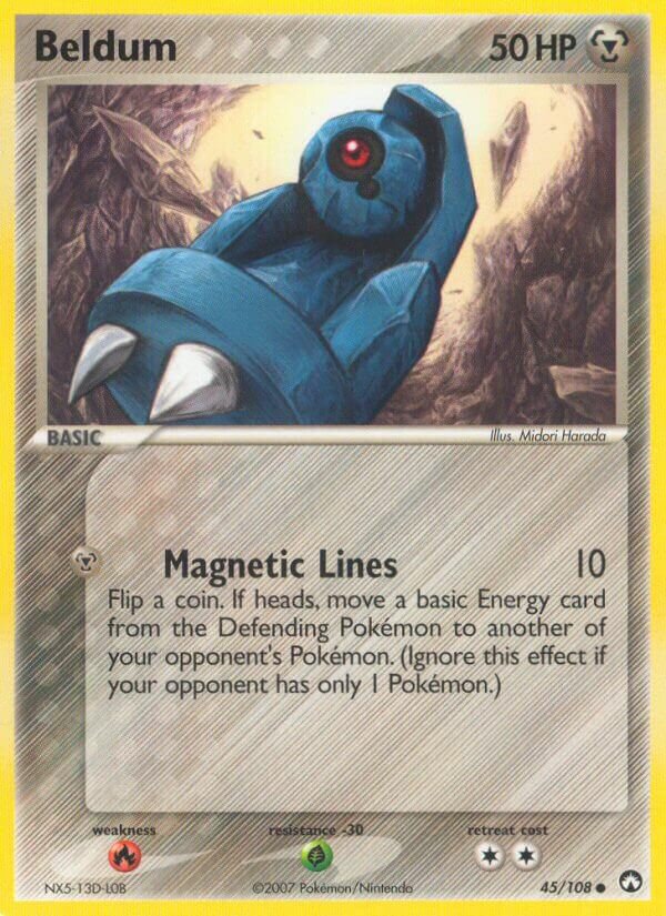 Beldum 045/108 — EX Power Keepers (English Pokémon TCG card)