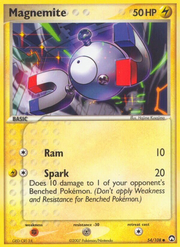Magnemite 054/108 — EX Power Keepers (English Pokémon TCG card)