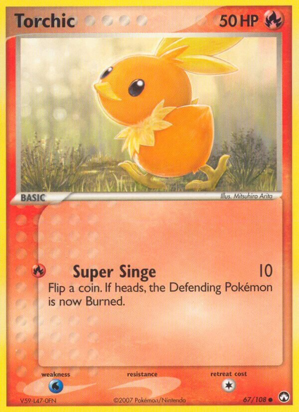 Torchic 067/108 — EX Power Keepers (English Pokémon TCG card)