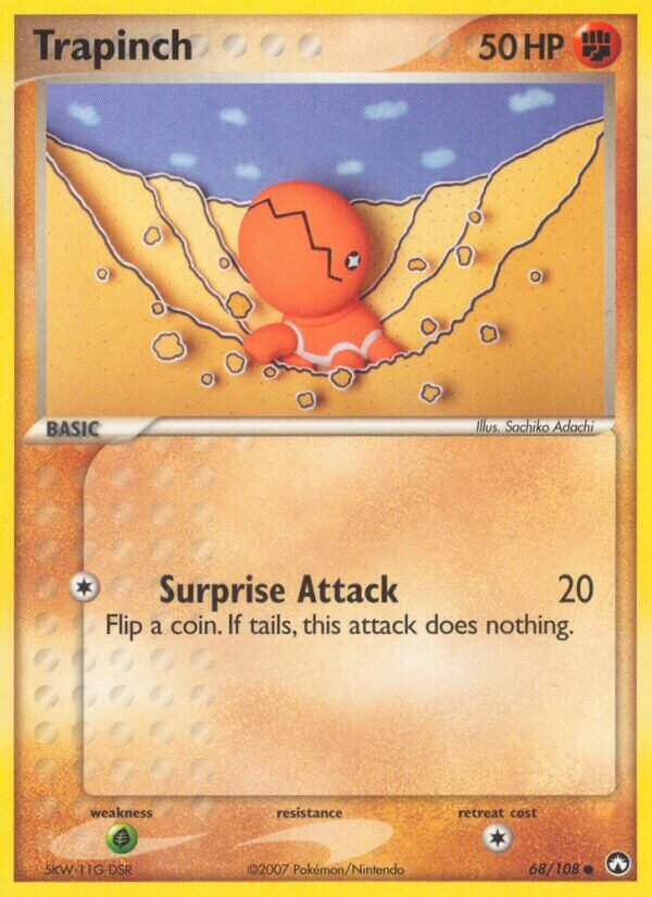 Trapinch 068/108 — EX Power Keepers (English Pokémon TCG card)