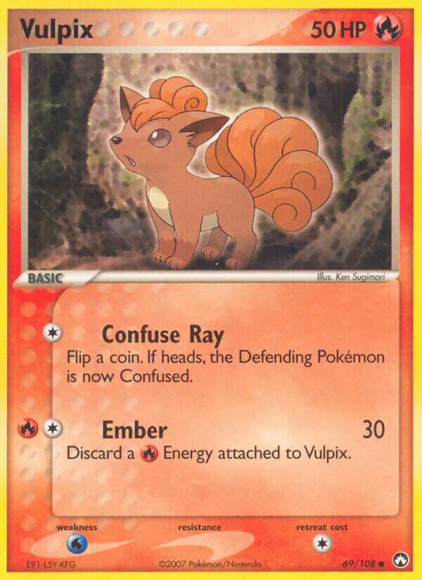 Vulpix 069/108 — EX Power Keepers (English Pokémon TCG card)