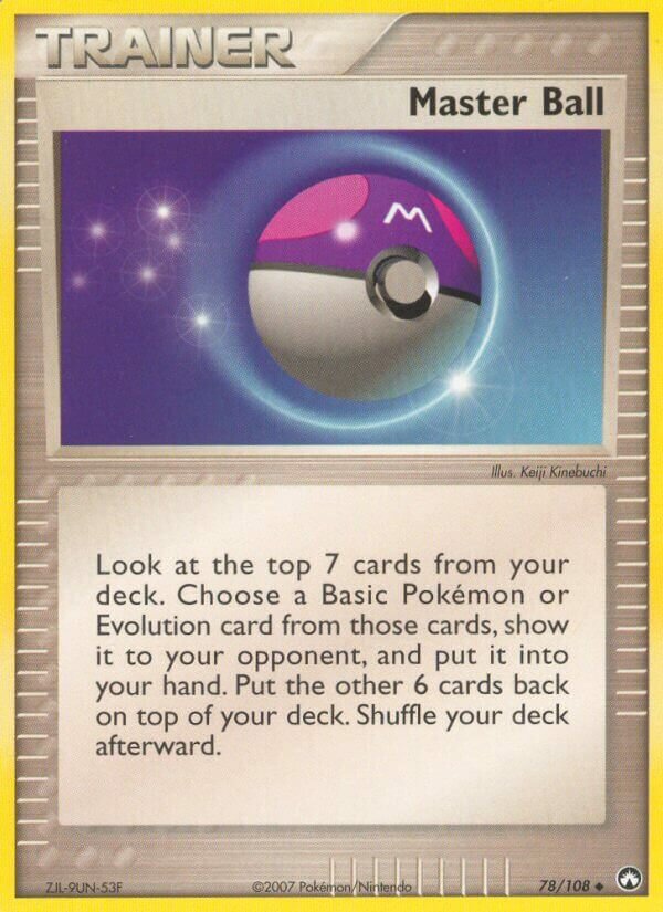 Master Ball 078/108 — EX Power Keepers (English Pokémon TCG card)