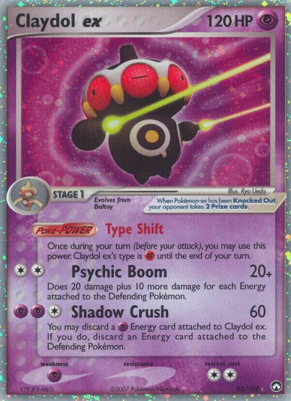 Claydol ex 093/108 — EX Power Keepers (English Pokémon TCG card)