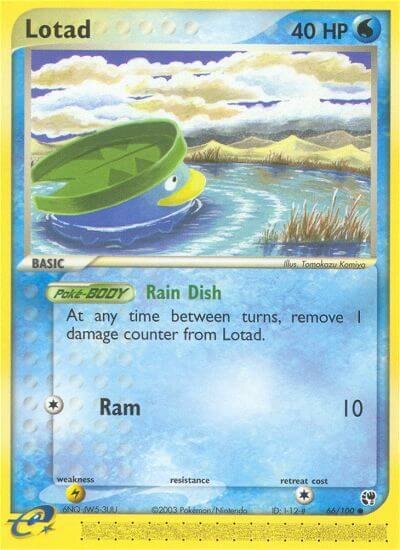 Lotad 066/100 — EX Sandstorm (English Pokémon TCG card)