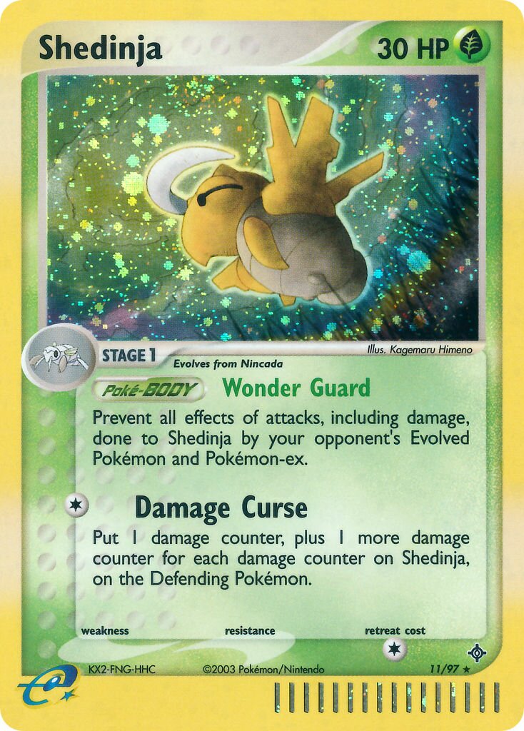 Shedinja 011/100 — EX Dragon (English Pokémon TCG card)
