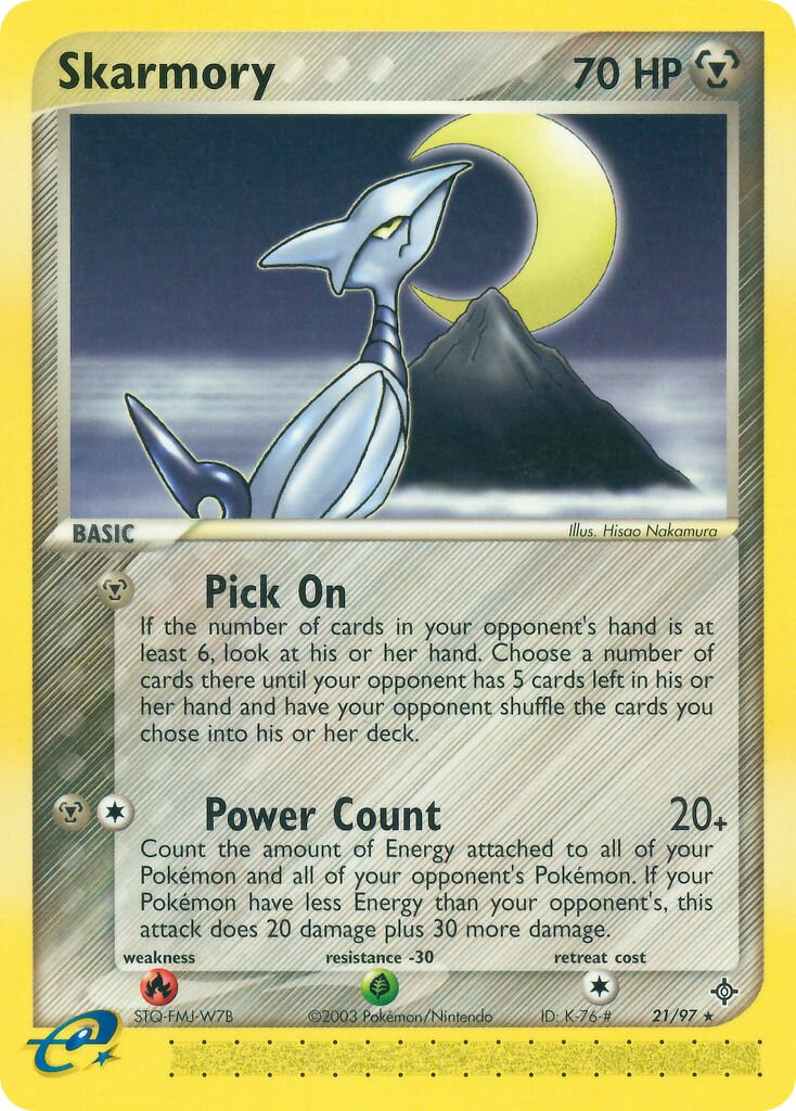 Skarmory 021/100 — EX Dragon (English Pokémon TCG card)