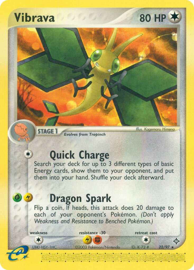 Vibrava 022/100 — EX Dragon (English Pokémon TCG card)