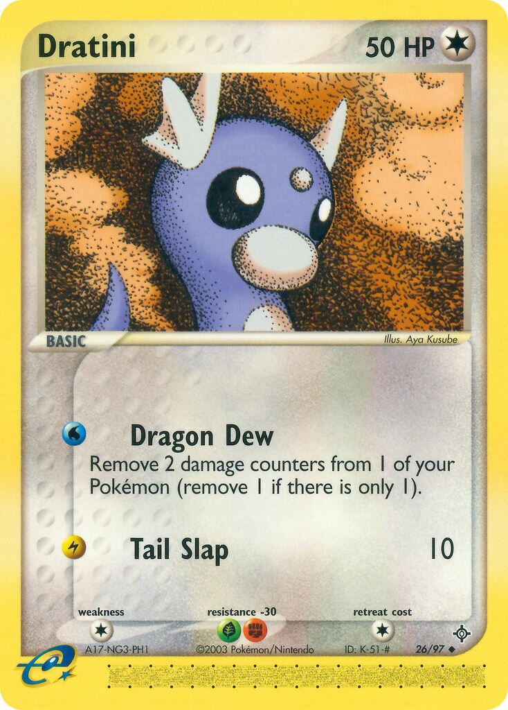 Dratini 026/100 — EX Dragon (English Pokémon TCG card)