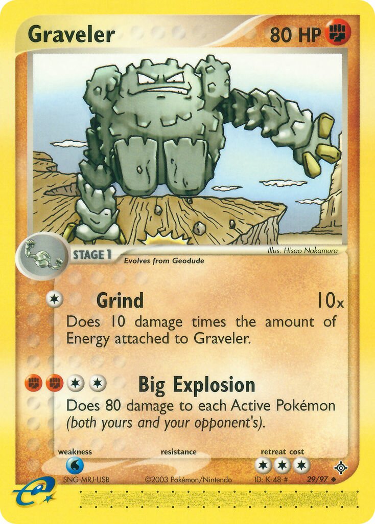 Graveler 029/100 — EX Dragon (English Pokémon TCG card)