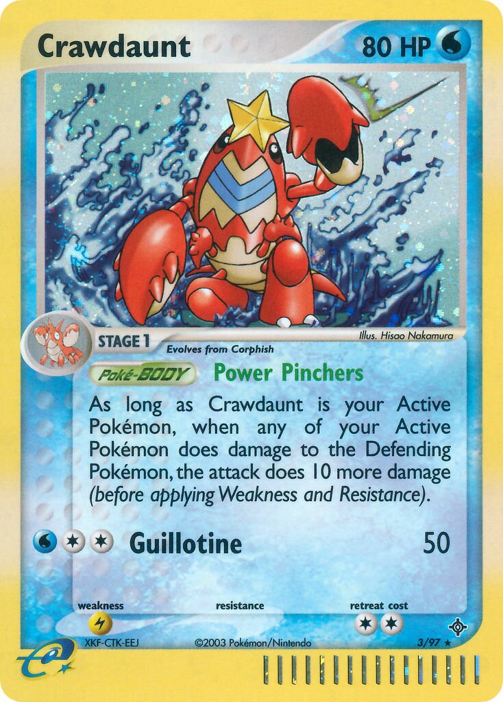 Crawdaunt 003/100 — EX Dragon (English Pokémon TCG card)