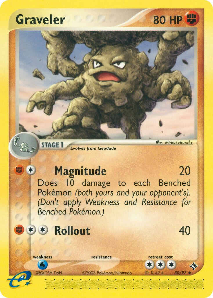 Graveler 030/100 — EX Dragon (English Pokémon TCG card)