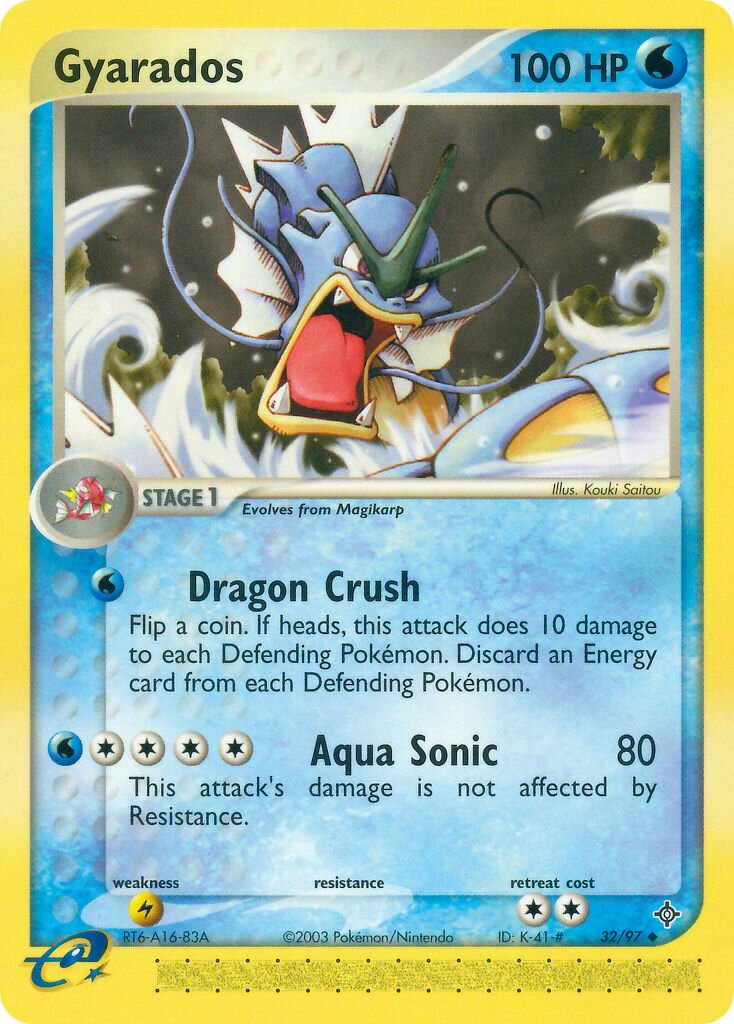 Gyarados 032/100 — EX Dragon (English Pokémon TCG card)
