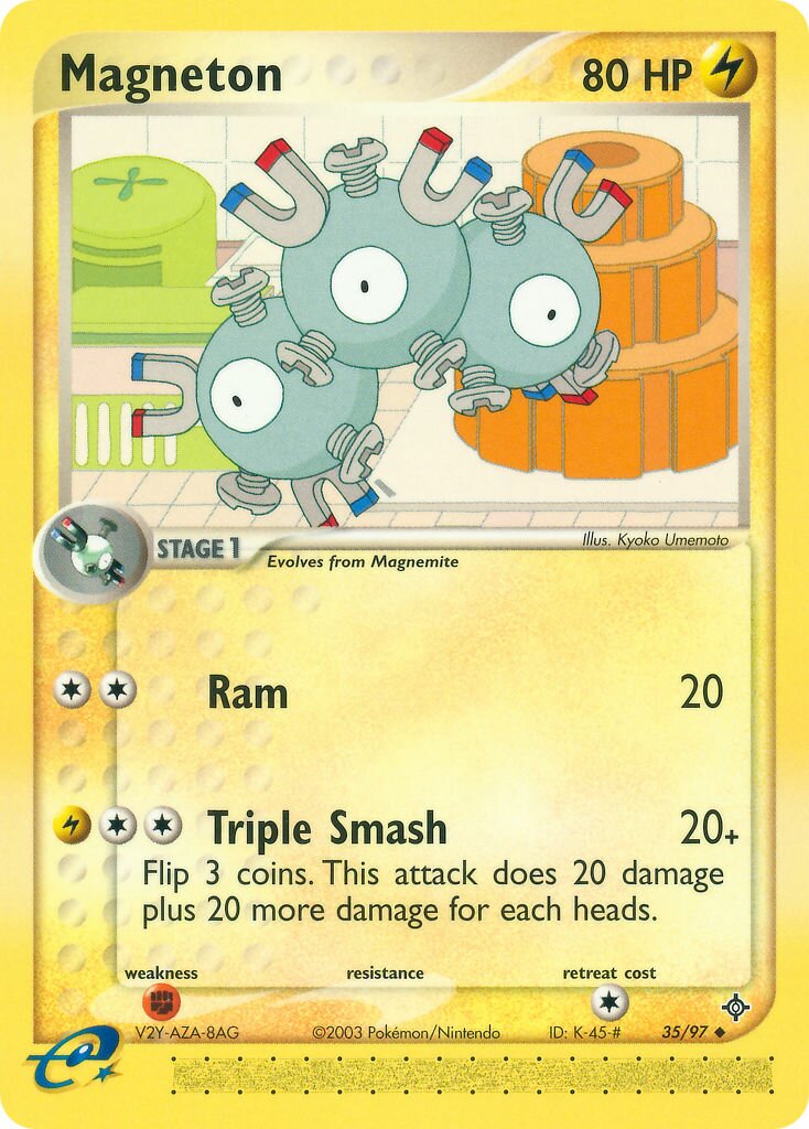Magneton 035/100 — EX Dragon (English Pokémon TCG card)