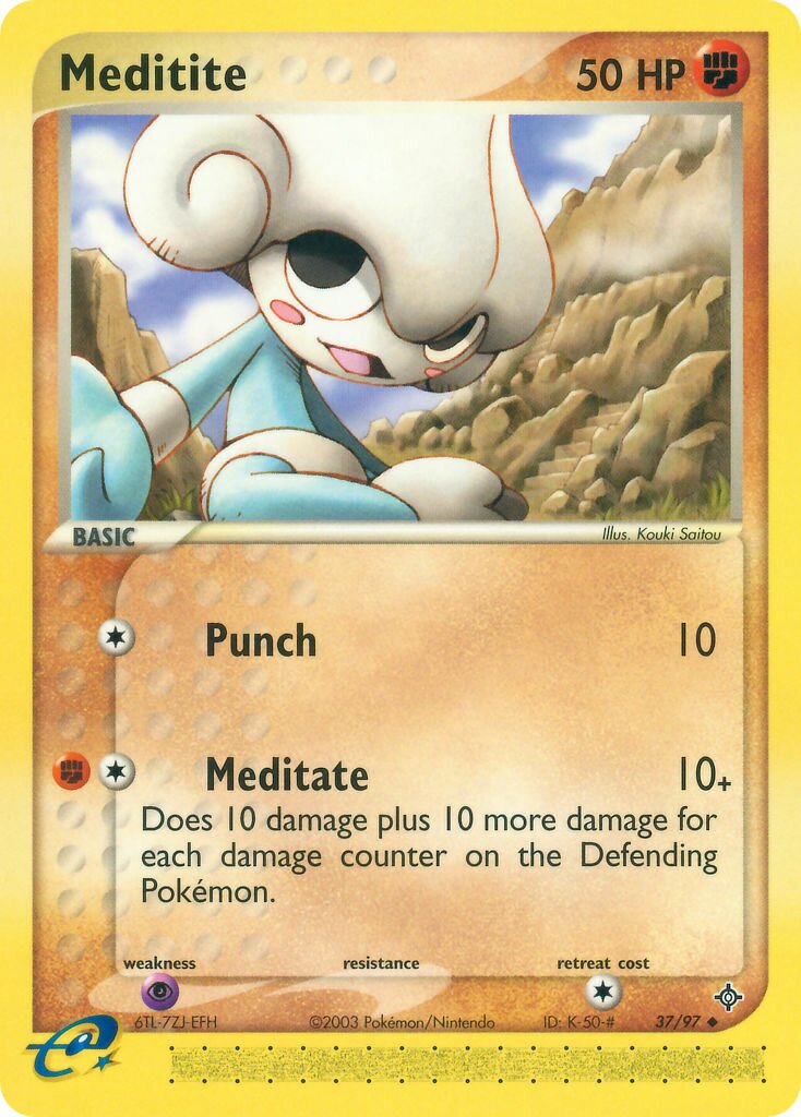 Meditite 037/100 — EX Dragon (English Pokémon TCG card)