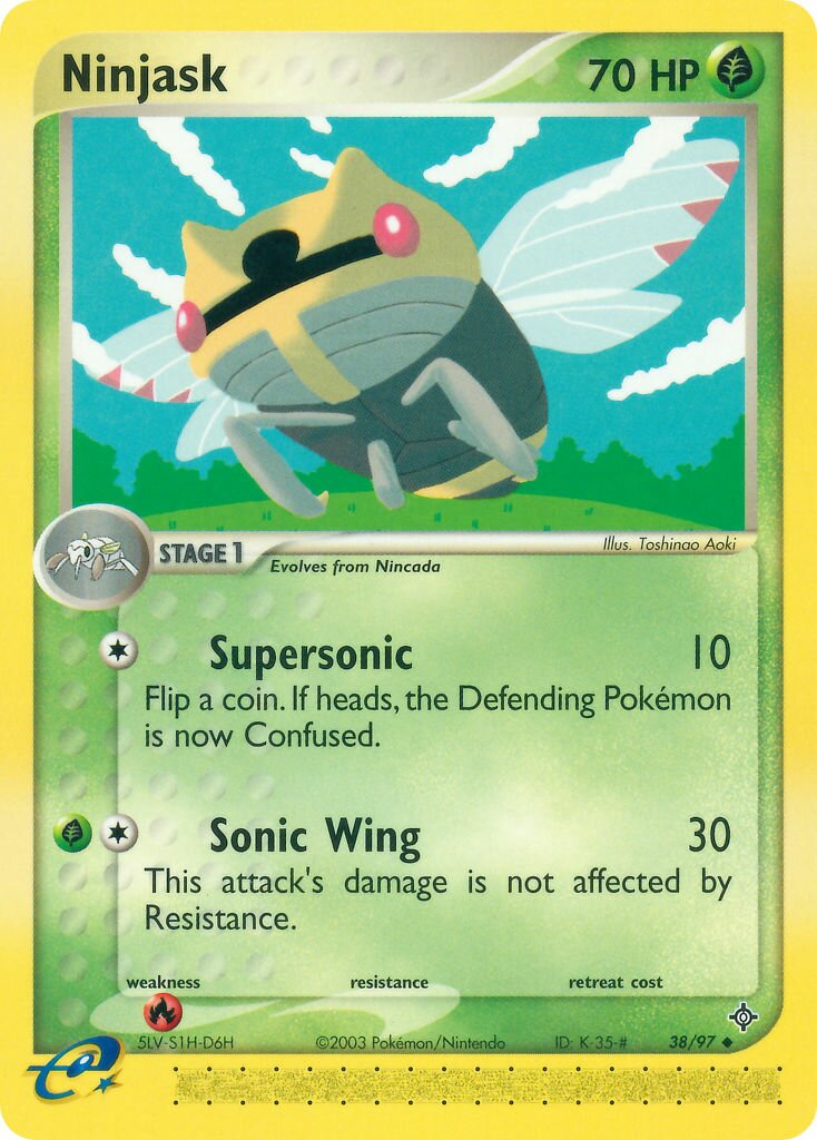 Ninjask 038/100 — EX Dragon (English Pokémon TCG card)