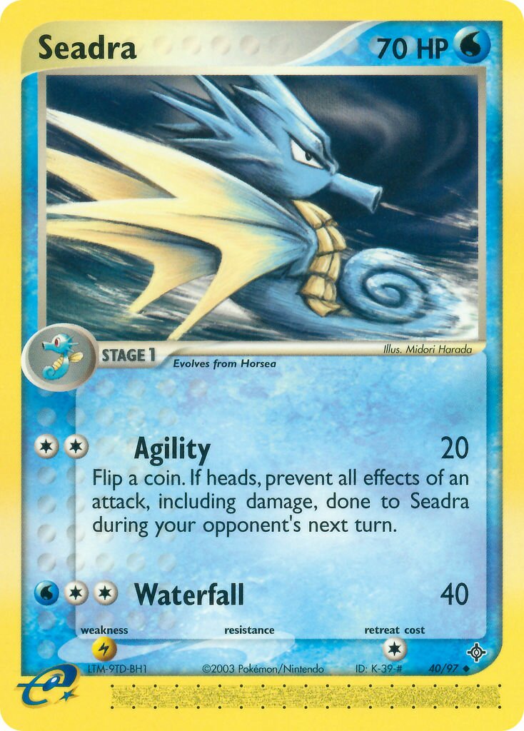 Seadra 040/100 — EX Dragon (English Pokémon TCG card)