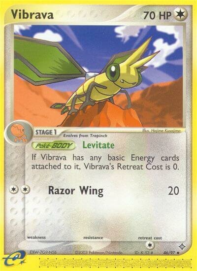 Vibrava 046/100 — EX Dragon (English Pokémon TCG card)
