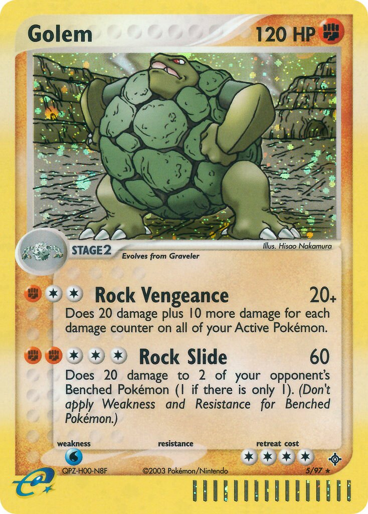 Golem 005/100 — EX Dragon (English Pokémon TCG card)