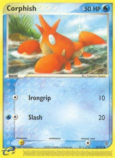Corphish 053/100 — EX Dragon (English Pokémon TCG card)