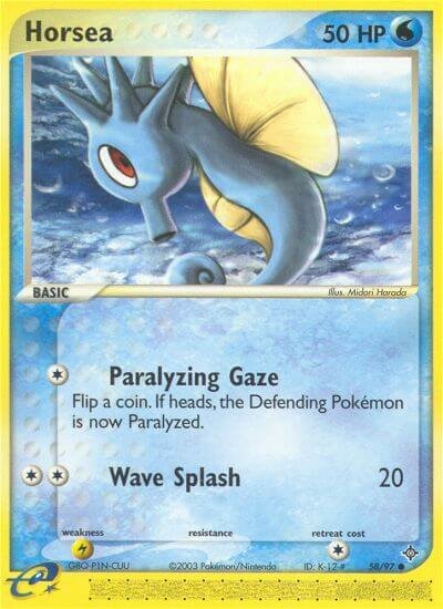 Horsea 058/100 — EX Dragon (English Pokémon TCG card)