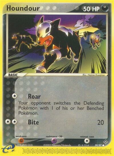 Houndour 059/100 — EX Dragon (English Pokémon TCG card)