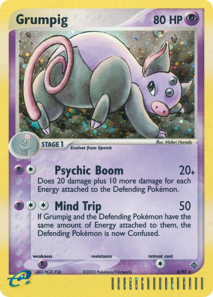 Grumpig 006/100 — EX Dragon (English Pokémon TCG card)