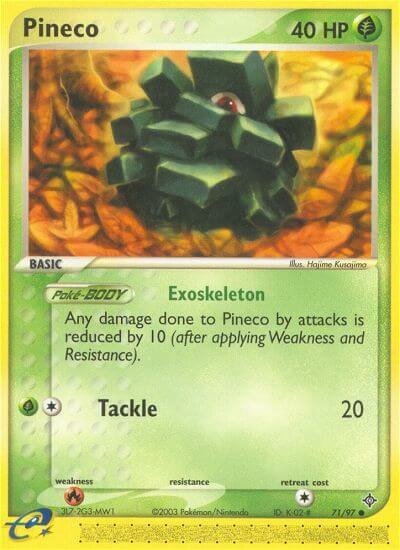 Pineco 071/100 — EX Dragon (English Pokémon TCG card)