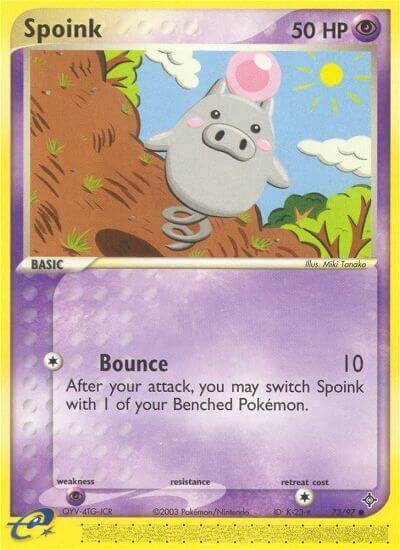 Spoink 073/100 — EX Dragon (English Pokémon TCG card)