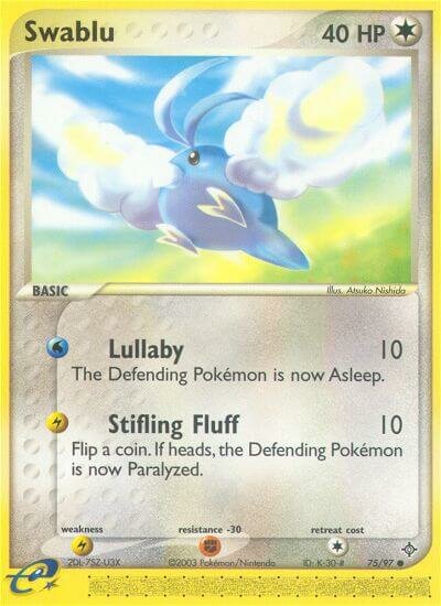 Swablu 075/100 — EX Dragon (English Pokémon TCG card)