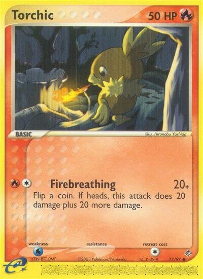 Torchic 077/100 — EX Dragon (English Pokémon TCG card)