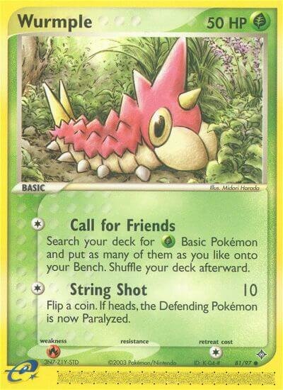 Wurmple 081/100 — EX Dragon (English Pokémon TCG card)