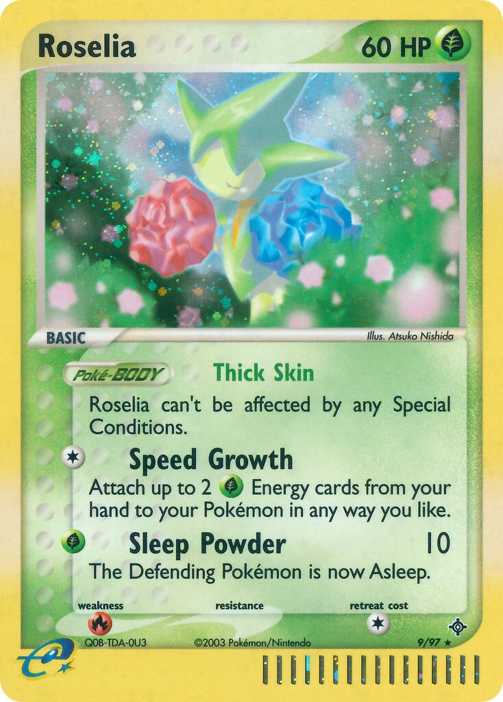 Roselia 009/100 — EX Dragon (English Pokémon TCG card)