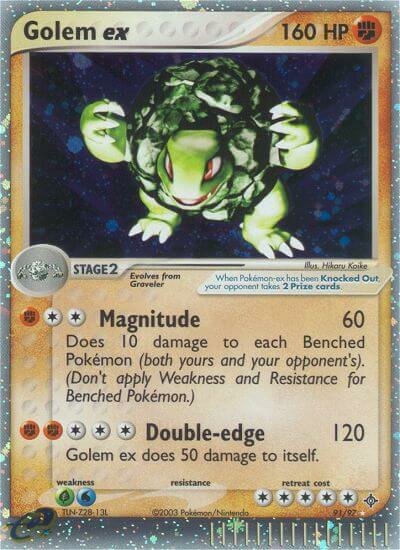 Golem ex 091/100 — EX Dragon (English Pokémon TCG card)