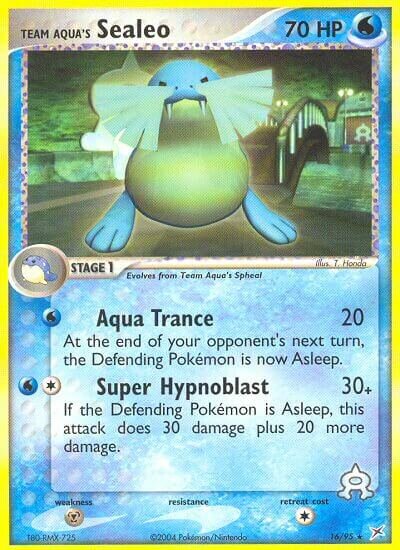 Team Aqua's Sealeo 016/97 — EX Team Magma vs Team Aqua (English Pokémon TCG card)